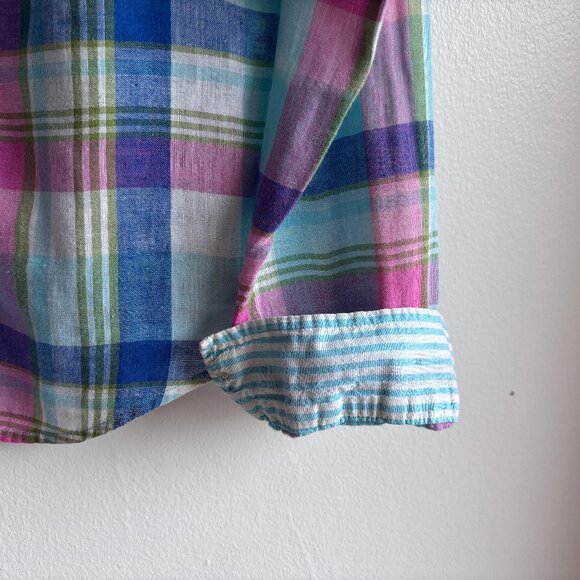 Sweet Pastel A&F Plaid Shirt - Size S - Picture 4 of 15